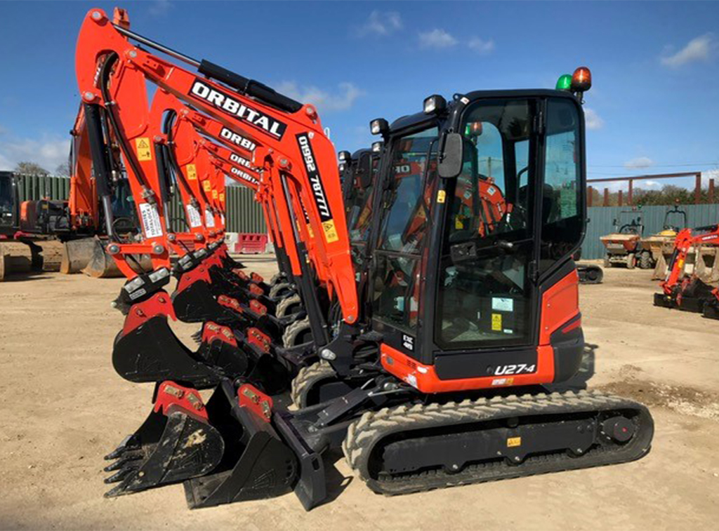 Orbital Equipment | Digger Hire | Mini Digger Hire | Excavator Hire